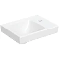 Geberit Aniara Rectangular White Asymmetrical Handrinse Basin - 1 Taphole small Image 4