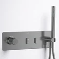 Flova GoSlide Thermostatic Shower Valve with Concealed SmartBox and Handset Kit - 2 Outlet small Image 4
