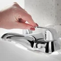 Deva Lace Contemporary Chrome Bath Filler Tap with Loop Handles - Deck Mounted small Image 4