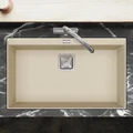 Clearwater Capri Contemporary Granite Kitchen Sink with Overflow - 1 Bowl small Image 4
