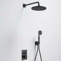 Flova Ascend GoSlide Concealed Thermostatic Valve with Rainshower and Handset Kit - 2 Outlet small Image 4
