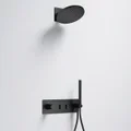 Flova Ascend Concealed Thermostatic Valve with Integrated Handset and Rainshower - 2 Outlet small Image 4