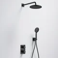 Flova Moonlight GoTurn Square Thermostatic Valve with Rainshower and Handset Kit small Image 4