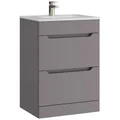 Kartell K-Vit Urban Floorstanding Vanity Unit with Basin - 2 Drawer - 610 x 848mm small Image 4