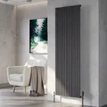 Kartell K-Rad Quebec Designer Vertical Tubes Radiator - Aluminium - 1775mm High small Image 4