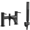 Joseph Miles Titan Flow Bridge Bath Mixer Tap with Shower Handset and Hose - Deck Mounted small Image 4