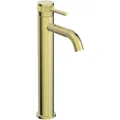 Joseph Miles Zeal Contemporary Tall Basin Mixer Tap - Curved Spout - Fluted Stick Handle small Image 4