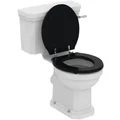 Ideal Standard Waverley Black Toilet Seat - Sandwich Style - 380 x 430mm small Image 4