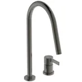 Ideal Standard Gusto 2 Hole Kitchen Mixer Tap with C-Shaped Spout - Stick Handle - Deck Mounted small Image 4