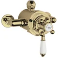Hudson Reed Topaz Traditional Exposed Thermostatic Shower Valve - Chrome - 2 Control small Image 4