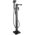 Deva Wai Floorstanding Bath Shower Mixer Tap with Handset - Straight Spout - Side Flat Handle small Image 4