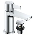 Methven Avoca Basin Mixer Tap with Press Top Waste - Slim Lever Handle - Deck Mounted small Image 4