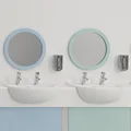 Twyford Sola Non-Concussive Self-Closing Pair of Chrome Basin Taps - Deck Mounted small Image 4