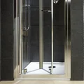 Twyford White 4-Upstand Square Shower Tray - ABS Capped Acrylic - 55mm High small Image 4