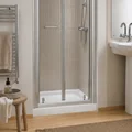 Twyford Flat-Top White Square Shower Tray - ABS Capped Acrylic - 40mm High small Image 4