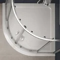 Twyford White Flat-Top Quadrant Shower Tray 40mm High - Acrylic Capped ABS small Image 4