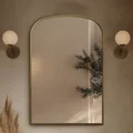 Origins Living Delphine Overmantel Arch Mirror - Stainless Steel Frame small Image 4