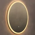 Origins Living Celo Round LED Frontlit Mirror with Demister Pad - 600 x 600mm small Image 4