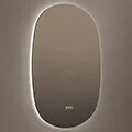 Origins Living Claris Curve Oblong LED Backlit Mirror with Demister Pad - 700 x 780mm small Image 4