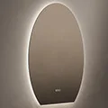 Origins Living Claris Oval Cut LED Backlit Mirror with Demister Pad - 800 x 900mm small Image 4