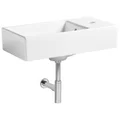Roper Rhodes Dimension White Wall-Hung Compact Basin with Right Hand 1 Tap Hole - 455 x 255mm small Image 4