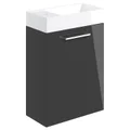 Joseph Miles Alvin Wall Hung Vanity Unit with Basin - 410 x 500mm - 1 Door small Image 4