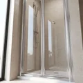 Nuie Rene Bifold Shower Door with Handle - Reversible - Aluminium Frame - 1900mm High small Image 4