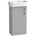 Tavistock Arlo Floorstanding Cloakroom Vanity with Basin - Reversible Door - 440 x 858mm small Image 4