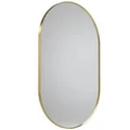 Roper Rhodes Thesis Matte Black Oval Mirror 500 x 800mm - Aluminium Frame small Image 4