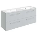 Joseph Miles Alvin Double Wall Hung Vanity Unit with Basin - 1210 x 500mm - 4 Drawers small Image 4