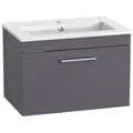 Tavistock Kew Contemporary Wall Hung Vanity Unit with Basin and Handle - 1 Drawer small Image 4