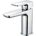 Joseph Miles Kamada Contemporary Basin Mixer Tap with Waste - Flat Handle - Deck Mounted small Image 4