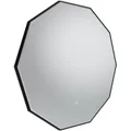 Tavistock Oxygen Contemporary Decagon LED Backlit Mirror with Demister Pad - 800 x 760mm small Image 4