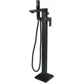 Joseph Miles Kamada Square Floorstanding Bath Shower Mixer Tap with Straight Spout - Flat Handle small Image 4