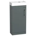 Tavistock Kew Floorstanding Cloakroom Vanity Unit with Basin - 400 x 860mm small Image 4