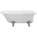 Joseph Miles Locke Traditional White Freestanding Corner Bath with Feet small Image 4
