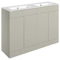Joseph Miles Hobart Double Floorstanding Vanity Unit with Basin - 1210 x 830mm - 4 Doors small Image 4