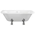 Joseph Miles Sayer Traditional Freestanding 2TH Double Ended Bath with Feet - 1700 x 800mm small Image 4