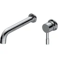 Joseph Miles Millie 2 Hole Basin Mixer Tap with Curved Spout - Stick Handle - Wall Mounted small Image 4