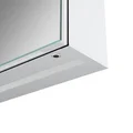 Joseph Miles Zula Aluminium Double-Sided LED Mirror Cabinet with Socket - 500 x 700mm small Image 4