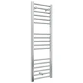 Joseph Miles Trey Straight Ladder Heated Towel Rail - Steel - 400mm Wide small Image 4