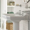 Joseph Miles Wilson Traditional 2 Taphole Semi Recessed Basin - 550 x 450mm small Image 4