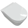 Joseph Miles Luke Rimless Swirlux Wall Hung Short Projection WC Pan with Seat - 360 x 520mm small Image 4