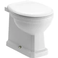 Joseph Miles Wilson Traditional Back To Wall WC Pan with Soft Close Seat - Comfort Height small Image 4