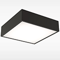 Sensio Zala Matte Black LED Ceiling Light - Round or Square small Image 4