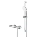 Grohe Grohtherm 1000 Performance Exposed Chrome Thermostatic Bar Valve with Slide Rail Kit small Image 4