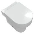 Joseph Miles Unique Rimless Back To Wall WC Pan with Soft Close Seat small Image 4