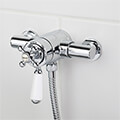 Bristan Regency Traditional Exposed Thermostatic Mixer Shower with Slide Rail Kit small Image 4