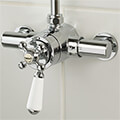 Bristan Regency Traditional Thermostatic Mixer Valve with Shower Head and Rigid Riser small Image 4