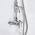 Bristan 1901 Thermostatic Exposed Dual Control Shower Valve With Diverter And Rigid Riser Kit small Image 4
